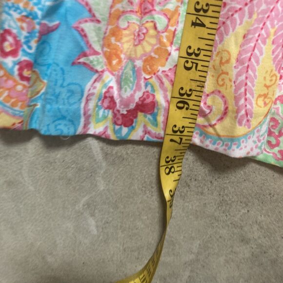 Chaps Dress Womens 14 P Paisley Sleeveless Fit Flare Scoopneck Colorful - Picture 5 of 10